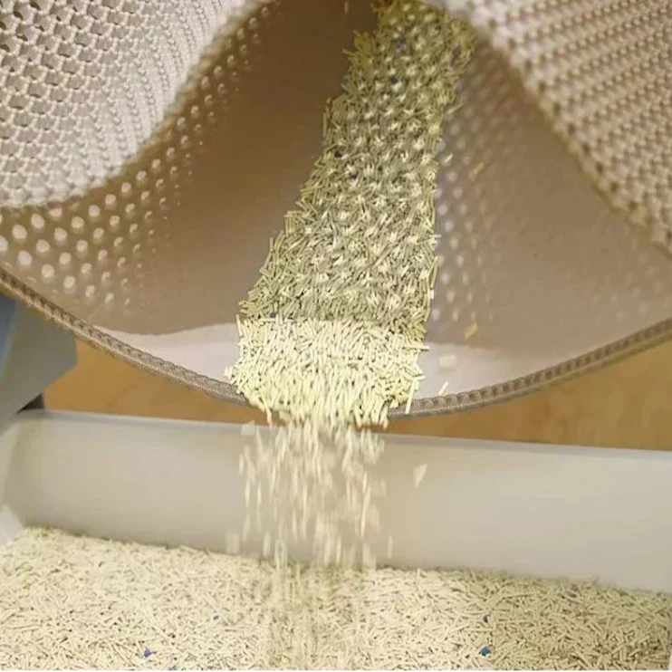 CleanGuard – Alfombrilla de bandeja para gatos de doble capa que mantiene el suelo limpio y seco