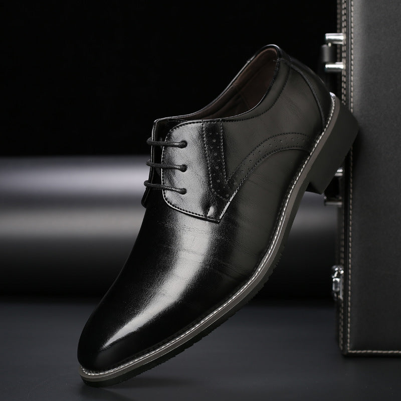 Zapatos de Cordones para Hombre de Cuero Real con Diseño Moderno