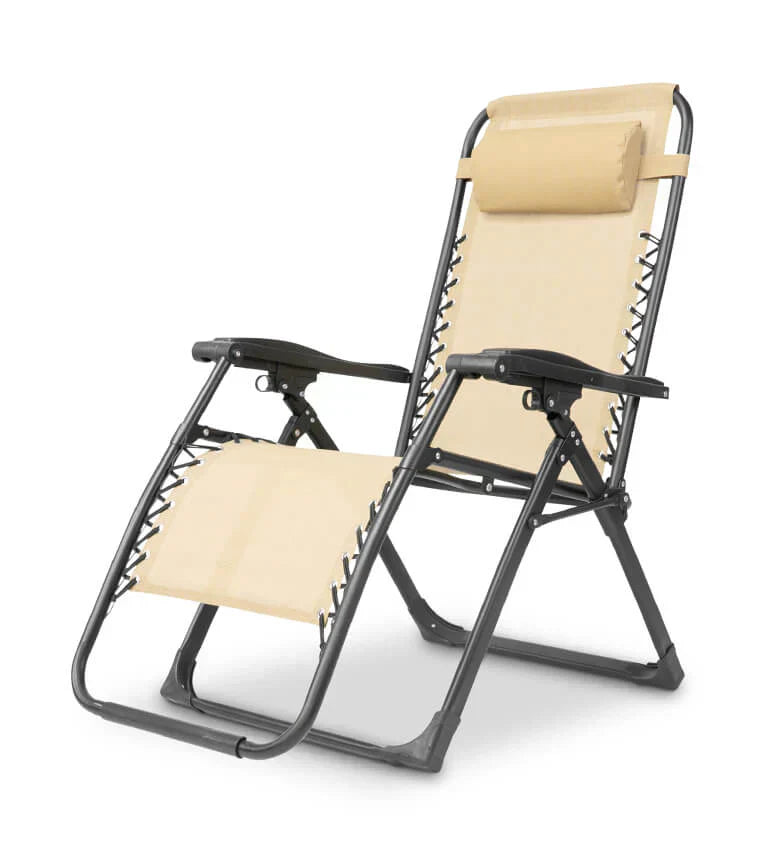 Silla Plegable de Gravedad Cero con Reposacabezas Ajustable