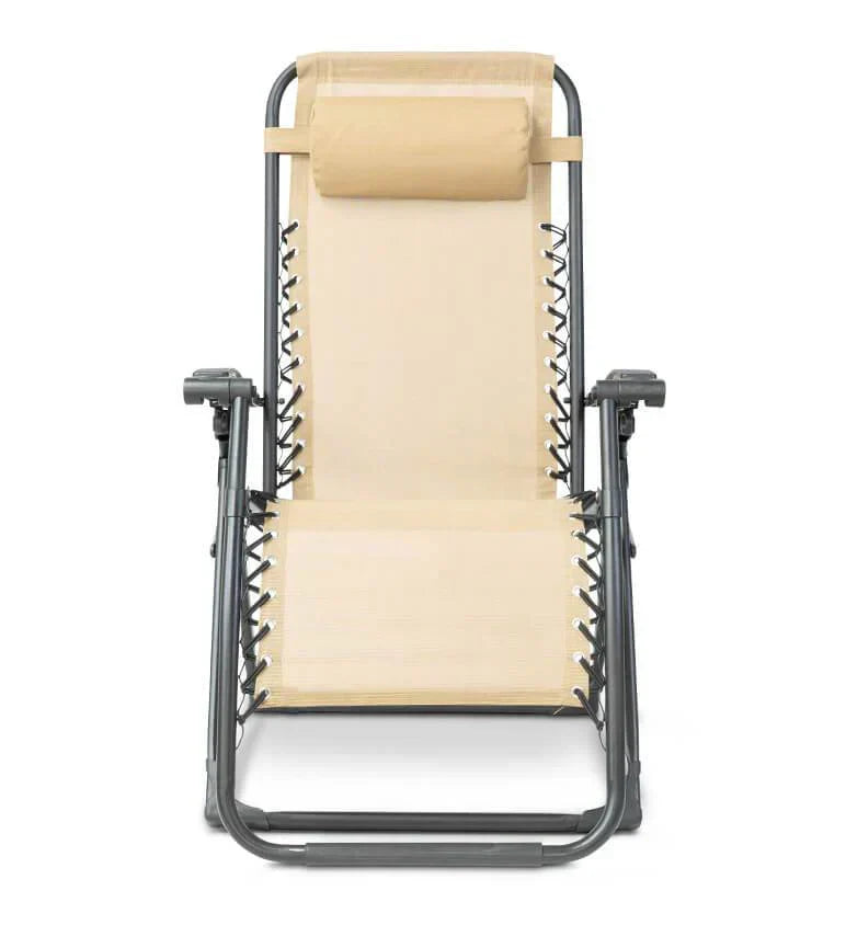 Silla Plegable de Gravedad Cero con Reposacabezas Ajustable