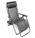 Silla Plegable de Gravedad Cero con Reposacabezas Ajustable