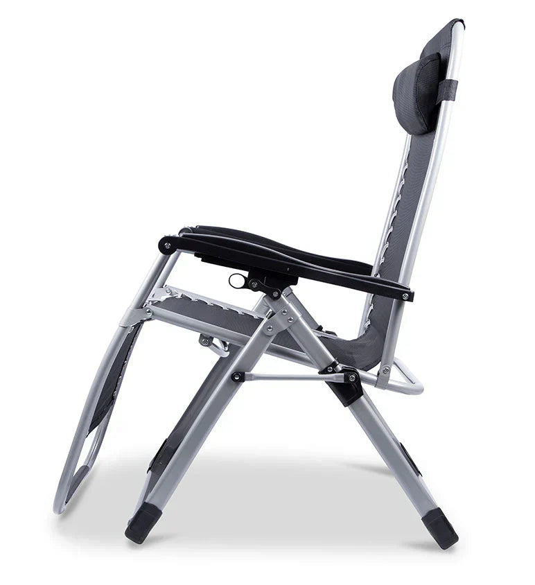Silla Plegable de Gravedad Cero con Reposacabezas Ajustable