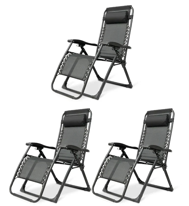Silla Plegable de Gravedad Cero con Reposacabezas Ajustable
