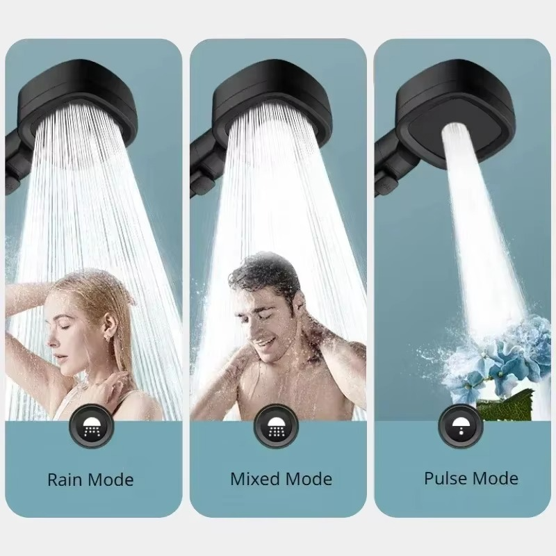 Cabezal de Ducha AquaPulse - Alta Presión | Modos de Spray Ajustables