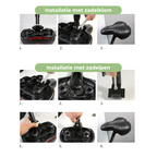 Sillín de Bicicleta Ergonómico y Cómodo - Ajuste Universal