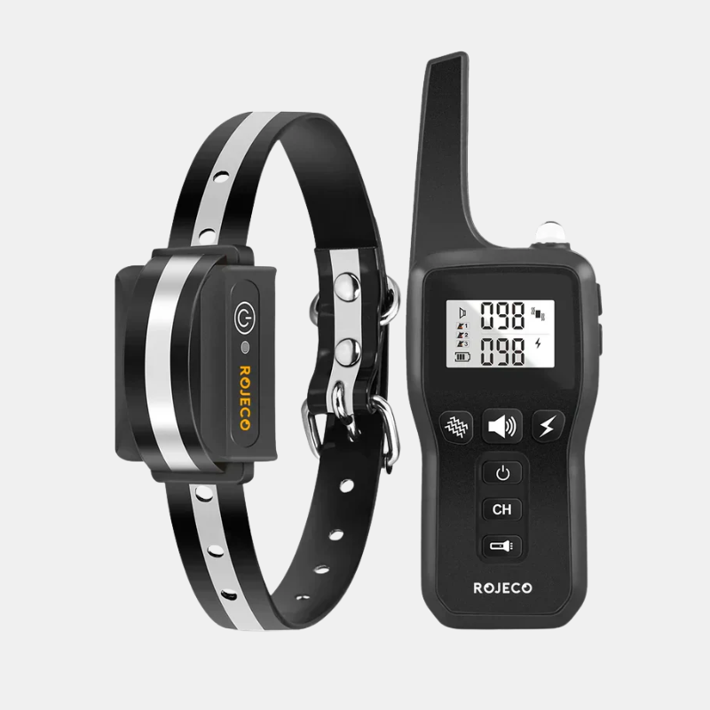Collar de Entrenamiento para Perros con Alcance de 1000m – Negro y Naranja