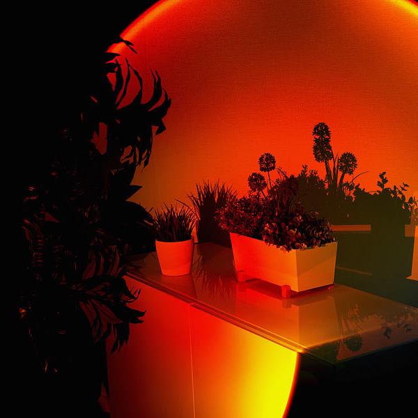 Lámpara LED de atardecer ambiental para momentos de luz cálida